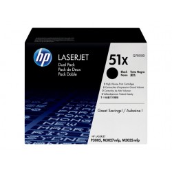 HP 51XD BLACK  2 x 13.000 pages